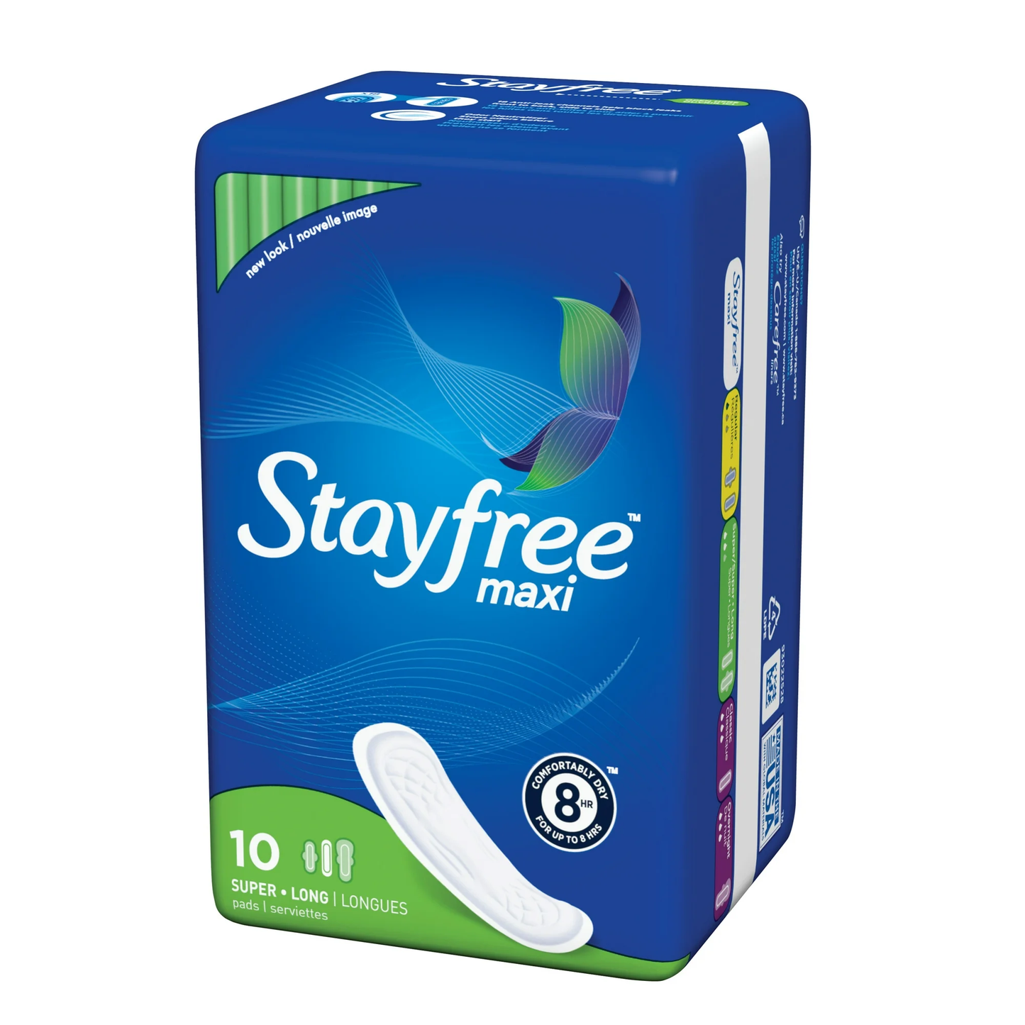Stayfree Maxi Super Pads 10ct 12/bx