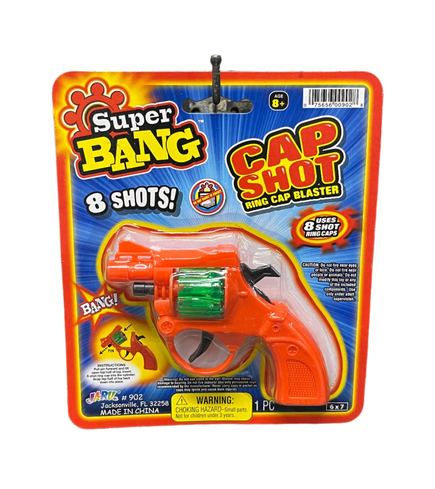 Super Bang Cap Shot cap gun in packaging