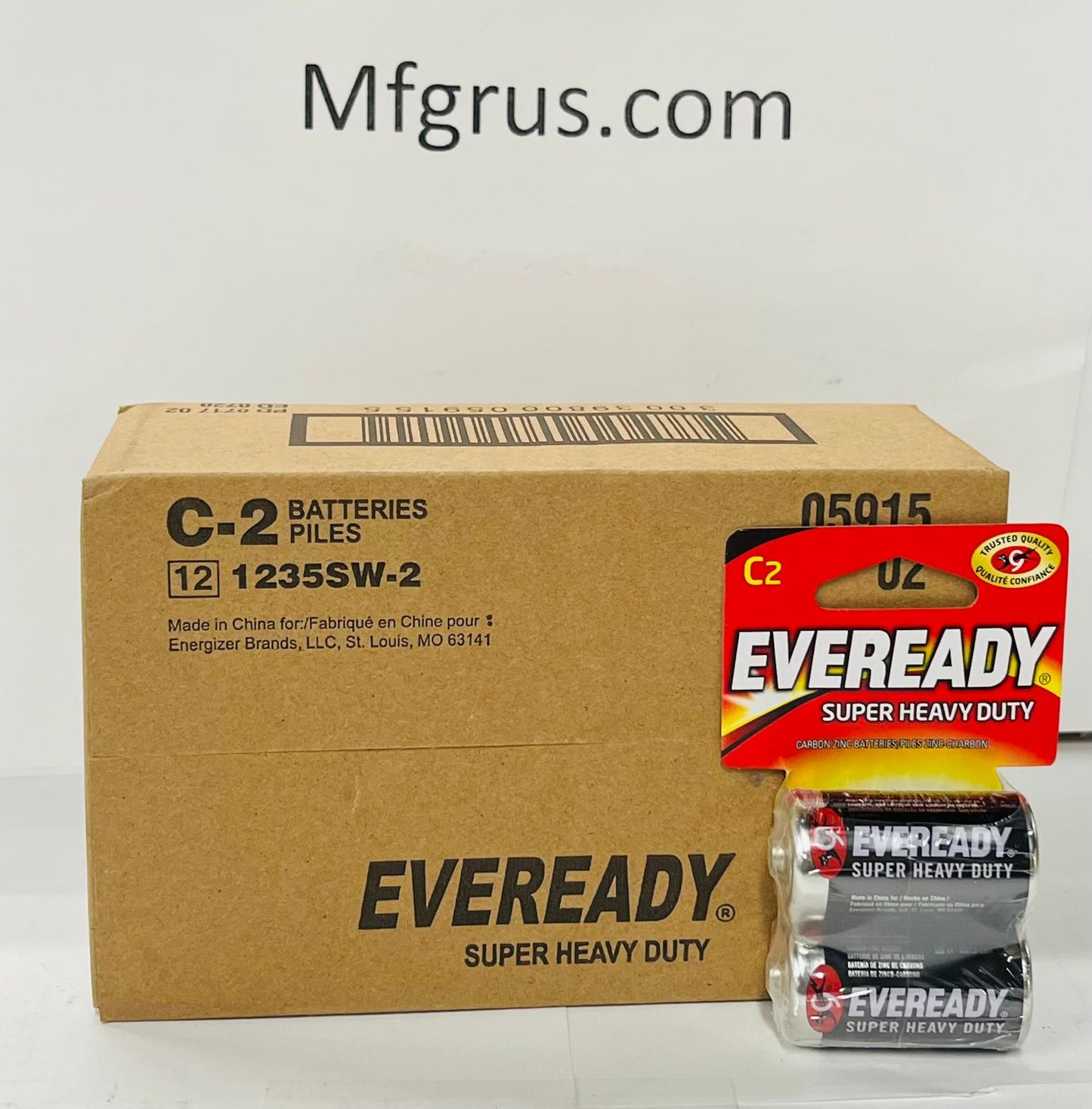 Eveready Batteries C 2-Pack 12/cards