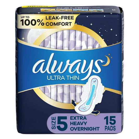 Always Ultra Thin w/Wings Sz 5 15ct, 6/bx