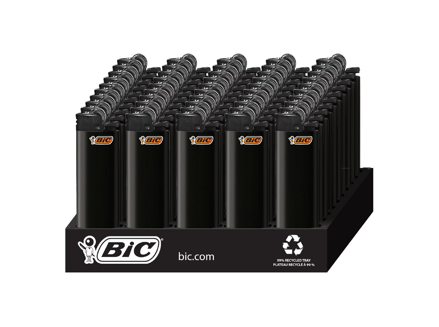 Bic All Black Lighters 50ct