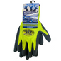 Buckhead Hi Visibility Green Large Glove With Sandy Finish 12/pk