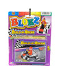 Packaged toy set with 'Blokz Build-A-Racer' branding 