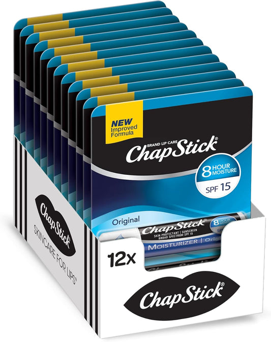 Chapstick Moisturizer Blister Card 12ct