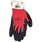 ComfiGrip Crinkle Latex Coated Red Large Gloves 12/pk