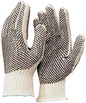 DURO Knit String Gloves With Black PVC Dots 12/pk