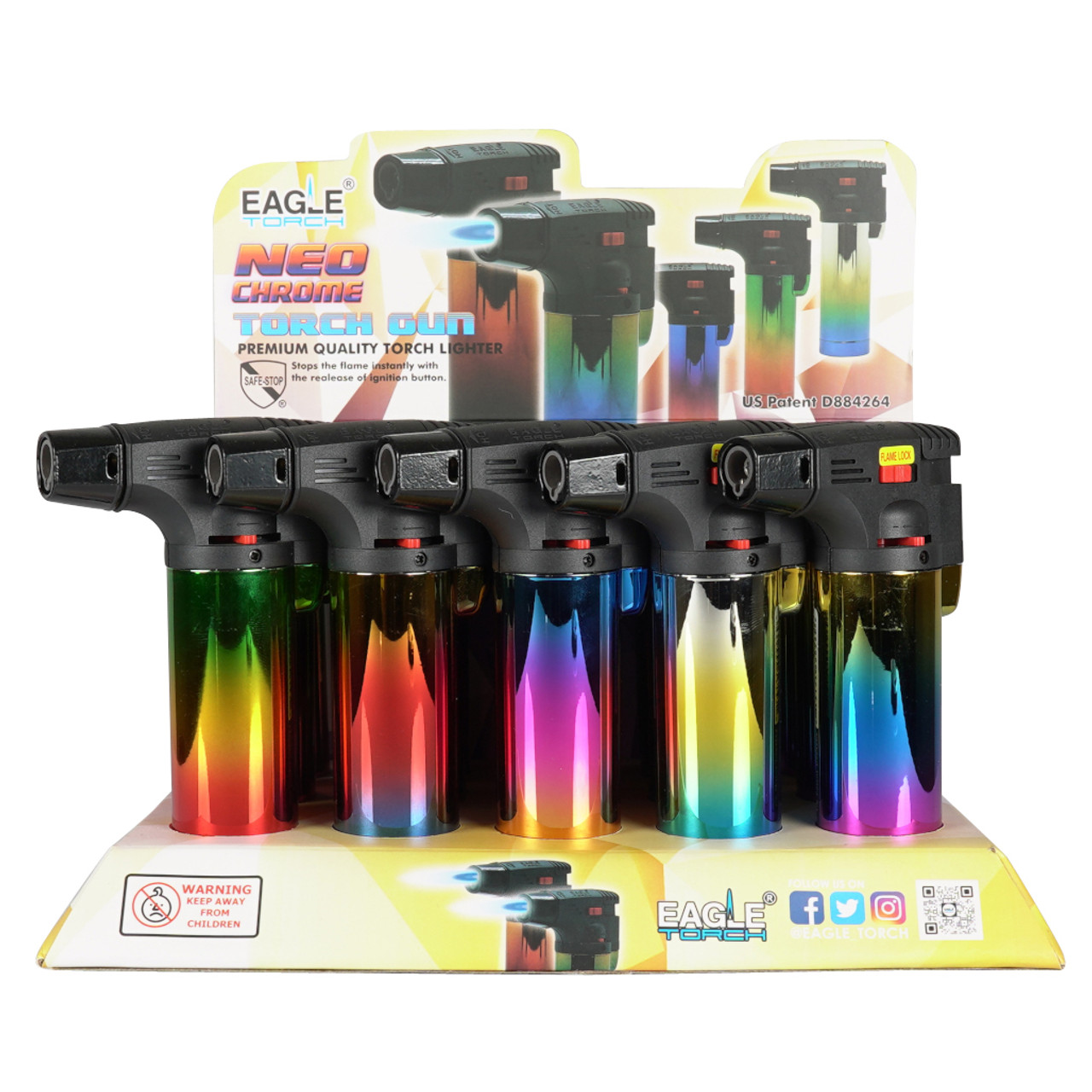 wholesale Eagle Rainbow Torch Lighters 15/bx