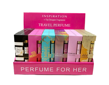 Ladies Perfume Travel Vials 1.18oz/35ml, 48/ct Display