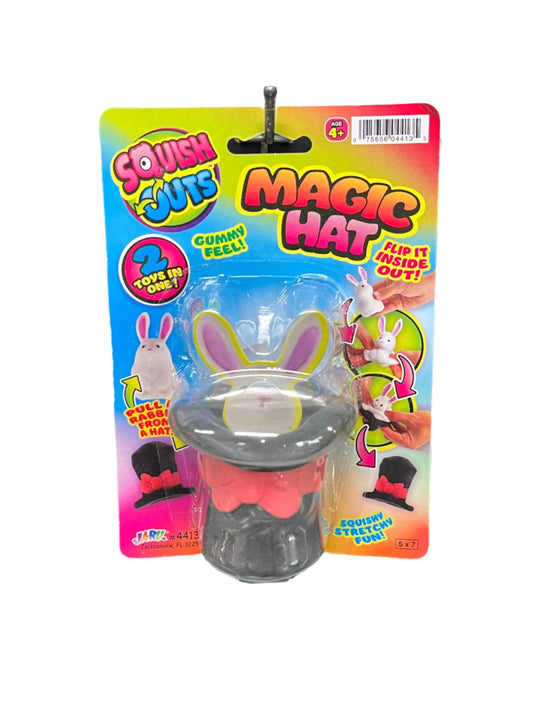 Squish Bunny Magic Hat toy 