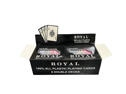 Royal All Plastic Washable Playing Cards 6 Double Decks