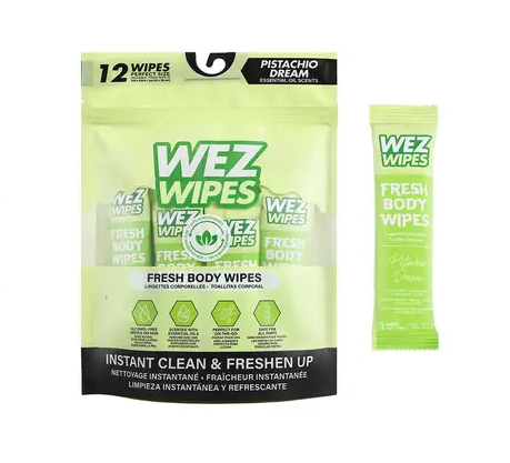 WEZ WIPES Fresh Body Wipes 12pcs