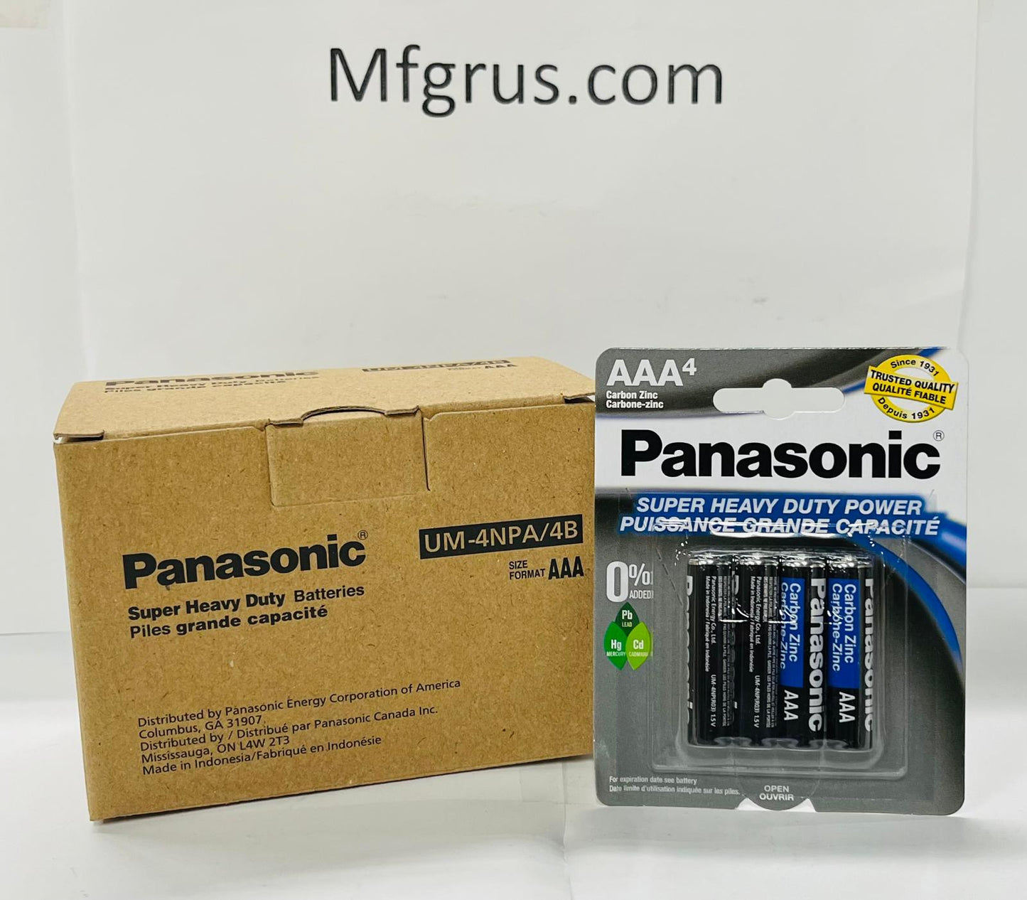 Panasonic Batteries AAA 4-Pk 12/cards