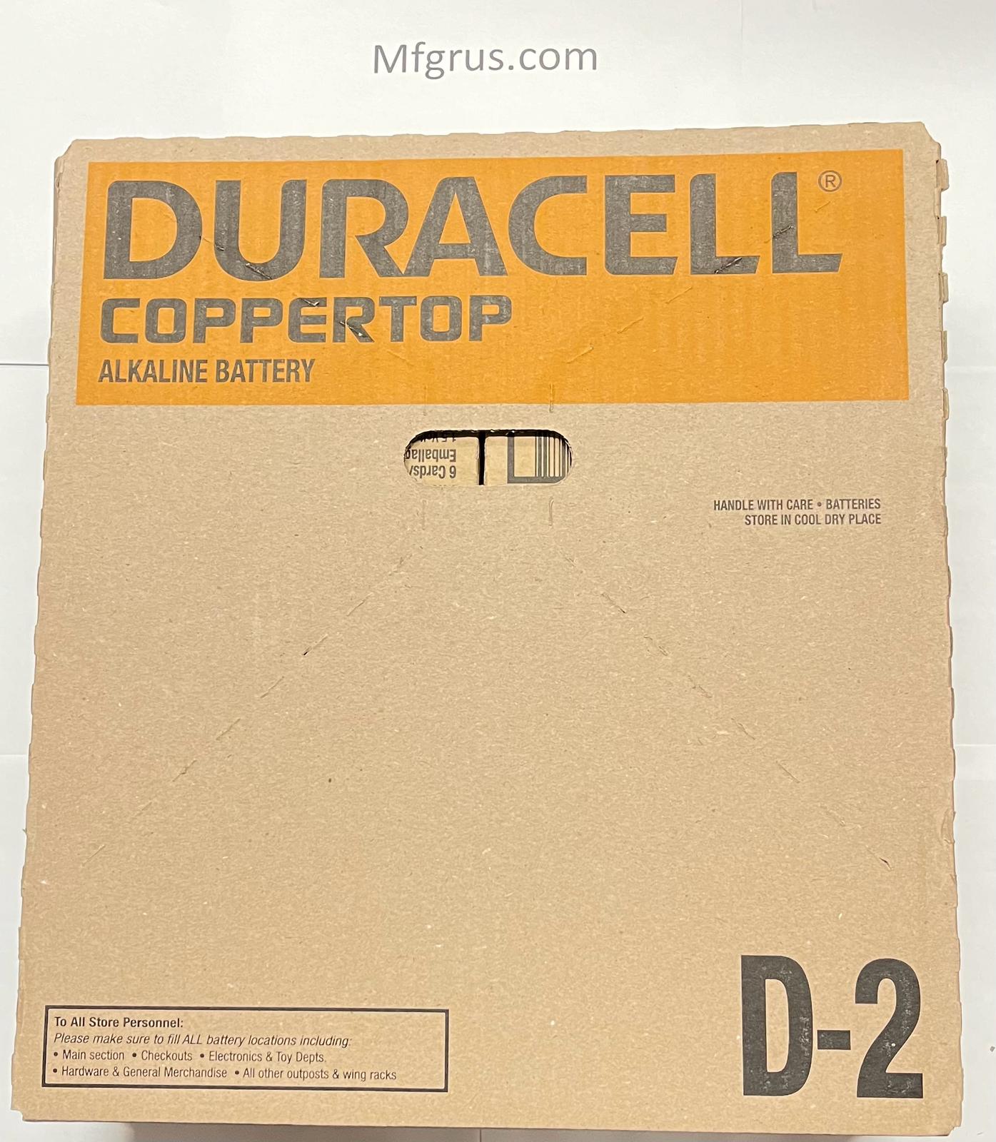 Duracell D 2-Pack 6/cards