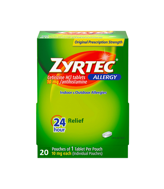 Zyrtec Allergy Relief 20/1pk