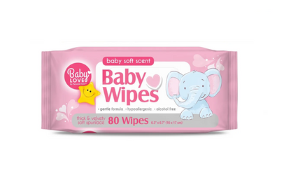 Baby Wipes 80ct 12/bx