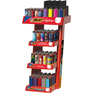 Bic 4 Tier 240ct Lighter Rack w/Extended Head