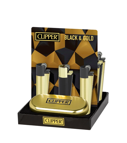 Clipper Metal Black & Gold 12/tray