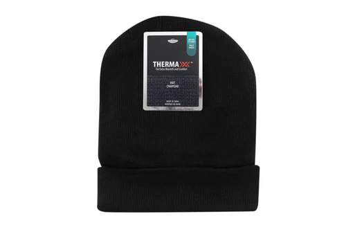 Black Knit Beanie 12/Box