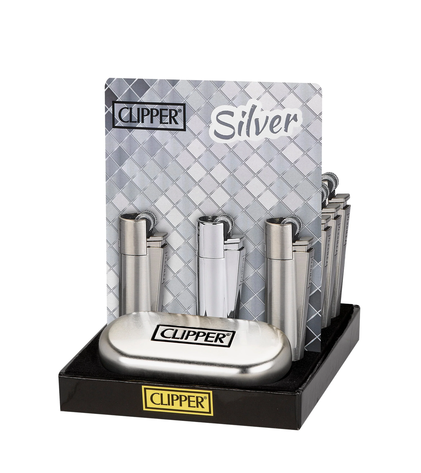 Clipper Metal Silver 12/tray