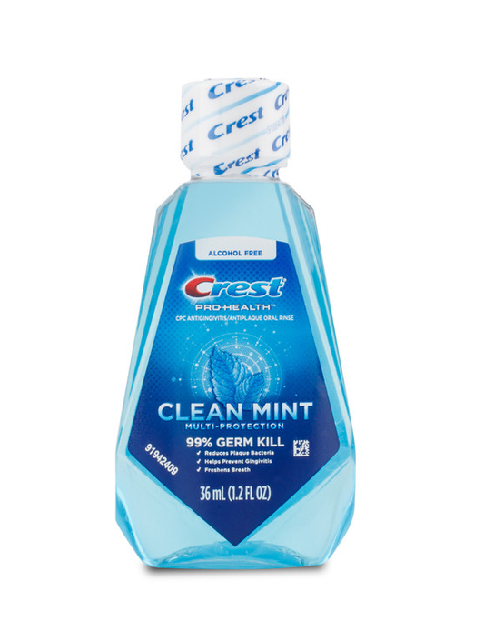 Crest Mouthwash Clean mint 36ml-1.2oz 12bx