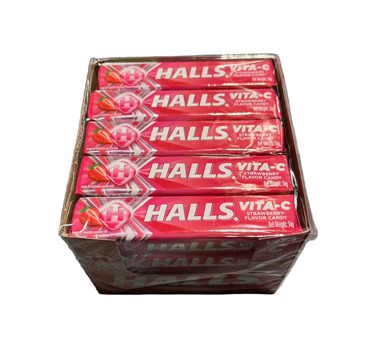 Halls Strawberry Cough Drops 20/ct