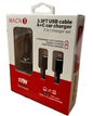 IPHONE Mach Car Plug & Cable Set 6/bx