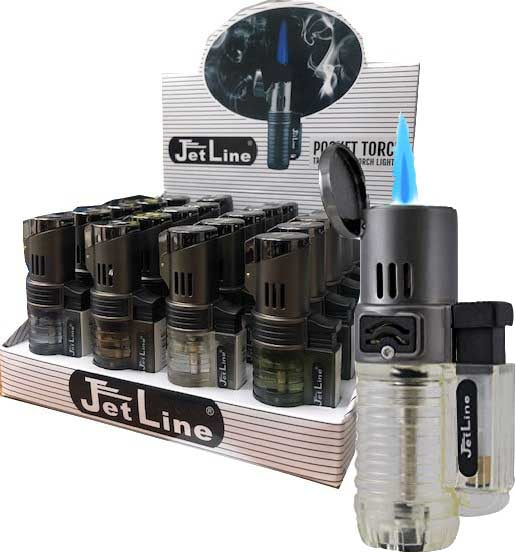 Jetline High Quality Torch Lighters Single Torch 20/bx