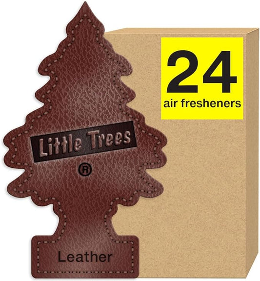 Little Tree Air Freshener Leather 24bx
