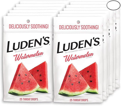 Luden's Cough Drops 25ct Watermelon 12bx