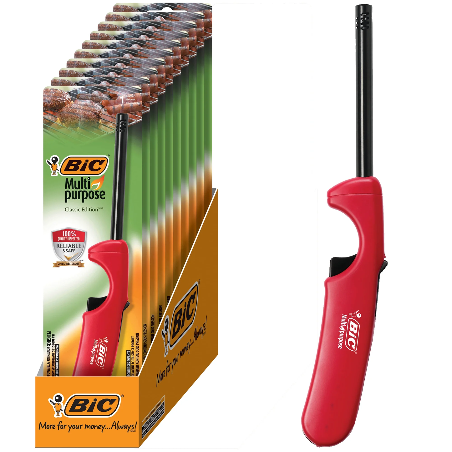 Bic Multi-Purpose Lighters 10/ct Display