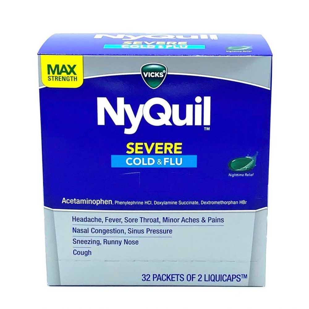Nyquil Severe Cold & Flu Singles 32-2pks