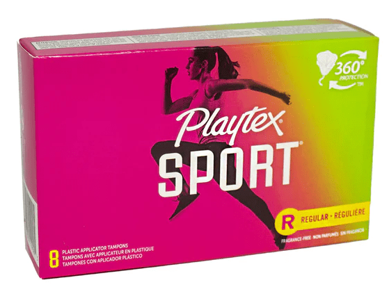 Playtex Tampons Sport Reg  8ct, 12/bx