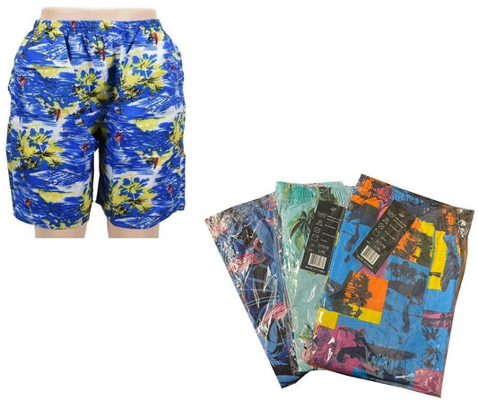 wholesale Swimwear Men's Swim Trunks, Varied Styles 6/ct