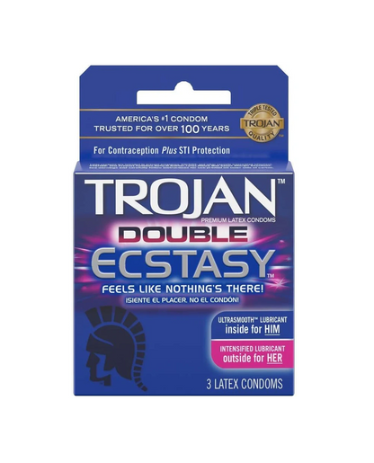 Trojan Double Ecstasy 3pk 12bx