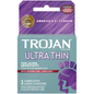 Trojan Ultra Thin Spermicidal 3pk 12bx
