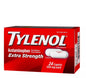 Tylenol X/S Caplets 24ct Per Bottle 12bx