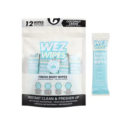 WEZ WIPES Fresh Body Wipes 12pcs