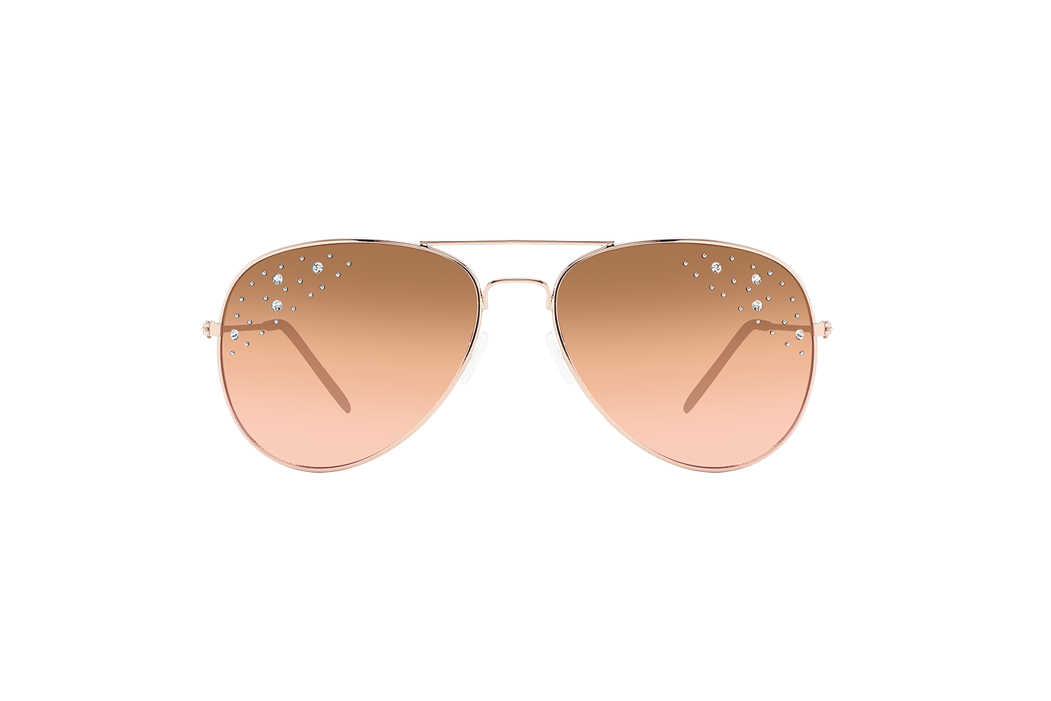 wholesale Lady Rhinestone Aviator Sunglasses 12/bx