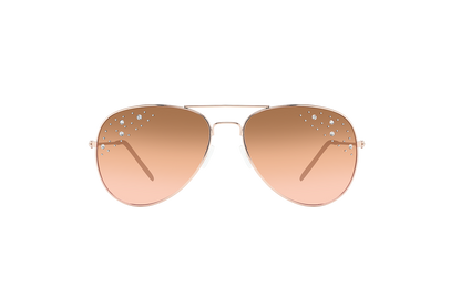 wholesale Lady Rhinestone Aviator Sunglasses 12/bx